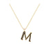 M - Letter Name Necklace Initial Necklace
